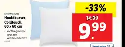 Lidl Hoofdkussen Coldtouch, 60 x 60 cm aanbieding