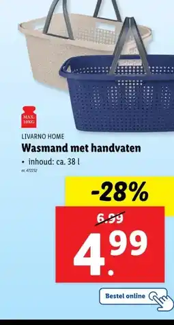 Lidl Wasmand met handvaten aanbieding