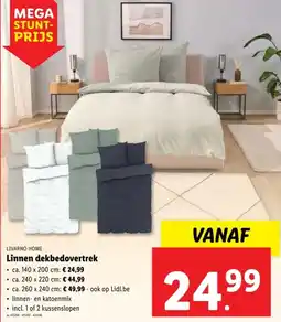 Lidl Linnen dekbedovertrek aanbieding