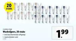Lidl Wasknijpers, 20 stuks met beschermende softgreep aanbieding