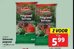 Lidl GRANDIOL Universele potgrond aanbieding