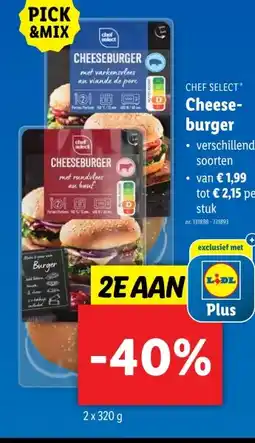 Lidl Cheese- burger aanbieding