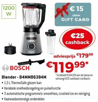 Exellent Bosch Blender - B4MMB6384M aanbieding