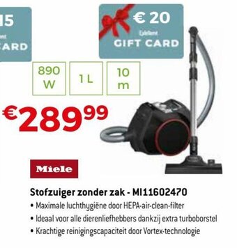 Miele Stofzuiger zonder zak - MI11602470