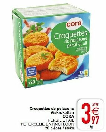 Cora Croquettes de poissons viskroketten cora aanbieding