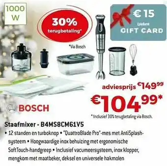Exellent Bosch staafmixer - b4ms8cm61v5 aanbieding