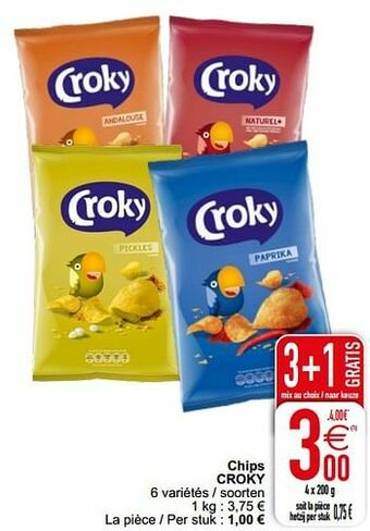 Cora Chips croky aanbieding
