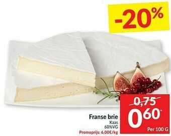 Intermarché Franse brie kaas aanbieding