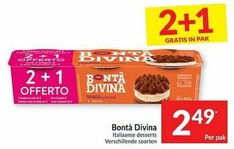Intermarché Bontà divina italiaanse desserts aanbieding