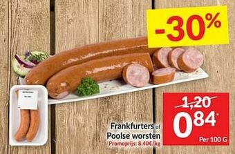 Intermarché Frankfurters of poolse worsten aanbieding