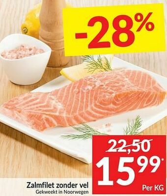 Intermarché Zalmfilet zonder vel aanbieding