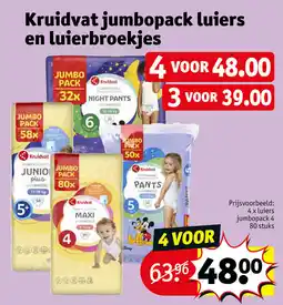 Kruidvat Kruidvat jumbopack luiers en luierbroekjes aanbieding