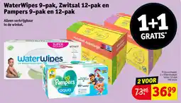 Kruidvat WaterWipes, Zwitsal en Pampers aanbieding