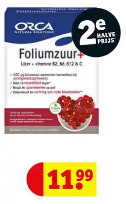 Kruidvat Orca Foliumzuur+ aanbieding