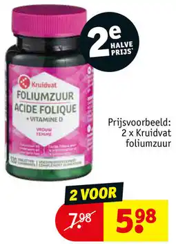 Kruidvat Kruidvat Foliumzuur Acide Folique aanbieding
