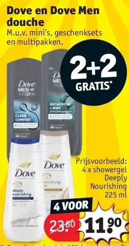 Kruidvat Dove en Dove Men douche aanbieding