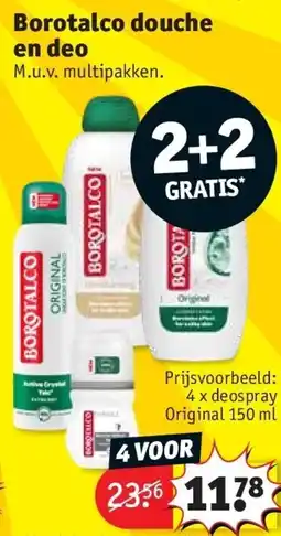 Kruidvat Borotalco douche en deo aanbieding
