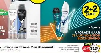 Kruidvat Rexona en Rexona Men deodorant aanbieding