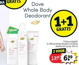Kruidvat Dove Whole Body Deodorant aanbieding
