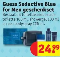 Kruidvat Guess Seductive Blue for Men geschenkset aanbieding