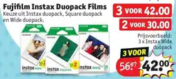 Kruidvat Fujifilm Instax Duopack Films aanbieding