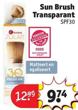 Kruidvat Sun Brush Transparant SPF30 aanbieding