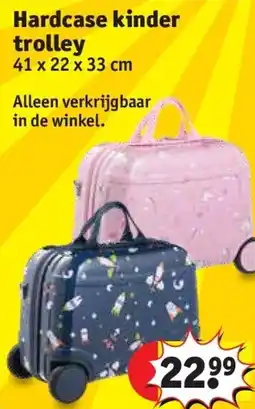Kruidvat Hardcase kinder trolley aanbieding