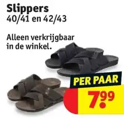 Kruidvat Slippers 40/41 en 42/43 aanbieding