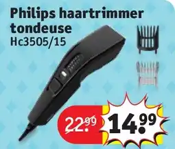 Kruidvat Philips haartrimmer tondeuse aanbieding