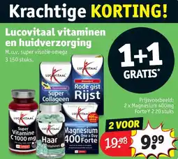 Kruidvat 2 x Magnesium 400mg Forte Y 2 20 stuks aanbieding