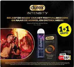 Kruidvat 2 x condooms Intensity 10 stuks aanbieding