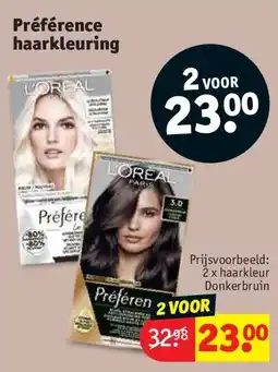 Kruidvat Préférence haarkleuring aanbieding