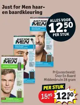 Kruidvat Just for Men haar en baardkleuring aanbieding