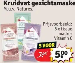 Kruidvat Kruidvat gezichtsmasker aanbieding