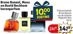 Kruidvat Bruno Banani, Mexx en David Beckham herenparfum aanbieding