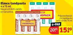 Kruidvat Elmex tandpasta aanbieding