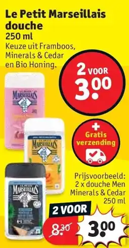 Kruidvat Le Petit Marseillais douche aanbieding