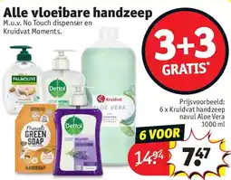 Kruidvat Alle vloeibare handzeep aanbieding