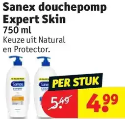 Kruidvat Sanex douchepomp Expert Skin aanbieding