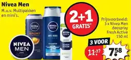 Kruidvat Nivea Men aanbieding