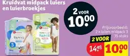 Kruidvat Kruidvat midpack luiers en luierbroekjes aanbieding