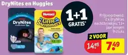 Kruidvat DryNites en Huggies aanbieding