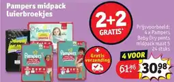 Kruidvat Pampers midpack luierbroekjes aanbieding