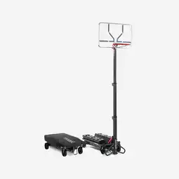 Decathlon Inklapbare basketbalpaal B500 Easy Box op wielen verstelbaar 2,40 m tot 3,05 m aanbieding