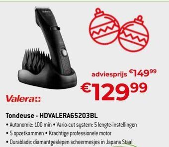 Exellent Valera Tondeuse - HDVALERA65203BL aanbieding