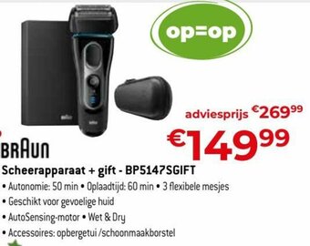 Braun Scheerapparaat + gift-BP5147SGIFT