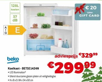 Exellent Beko Koelkast - BETSE1424N aanbieding
