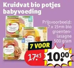 Kruidvat Kruidvat bio Potjes Babyvoeding aanbieding