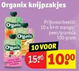 Kruidvat Organix Knijpzakjes aanbieding
