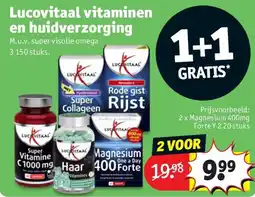 Kruidvat Lucovitaal vitaminen en huidverzorging aanbieding